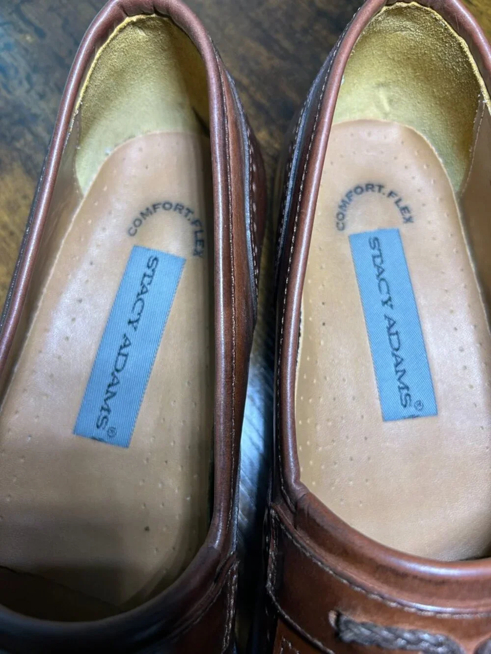 Stacy Adams Brown Leather Loafers, Men's Size 9